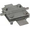 DEHN DEHNcross abrazadera de cruz 319229 acero inoxidable para conductor redondo 7-10 mm
