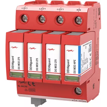 DEHN DG MD TT 275 protector contra sobretensiones Type 2 4 polos con señalización remota 943315