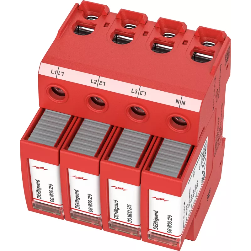 DEHN DG MD TT 275 protector contra sobretensiones Type 2 4 polos con señalización remota 943315