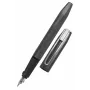 ONLINE Schreibergeräte pluma estilográfica Slope Metallic – negro, plumín mediano 26133/3D