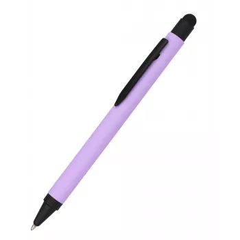 ONLINE SCHREIBGERÄTE bolígrafo de aluminio con stylus, lila, tinta azul (32120/3D)