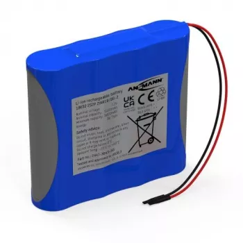 Ansmann batería Li-Ion pack 2S2P 7,2V 5100mAh 4x 18650 con cable y BMS