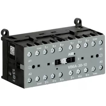 ABB contactor inversor VB6A-30-10 220-240VAC 3 polos 1NO 9A 4kW GJL1211911R8100