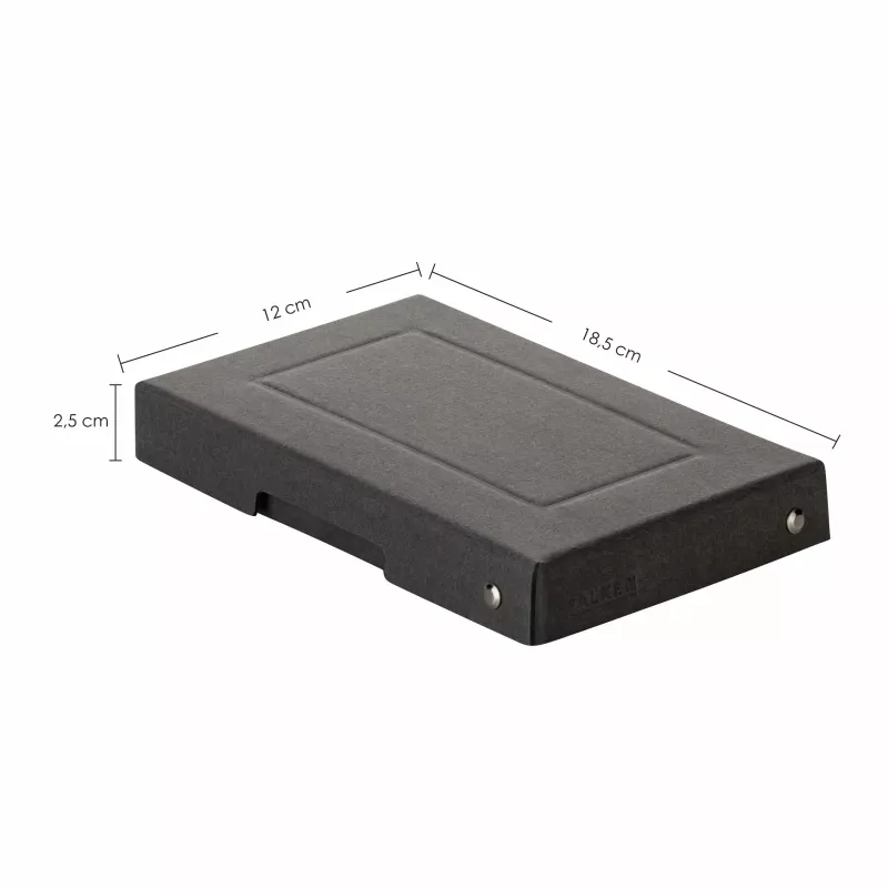 FALKEN PURE fichero A6 horizontal, 310 fichas, negro 22001728000F