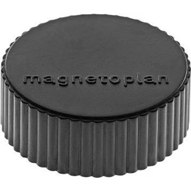magnetoplan Discofix imán redondo magnum, negro con ferrita de núcleo macizo, fuerza de sujeción aprox. 2,0 kg (1660012)