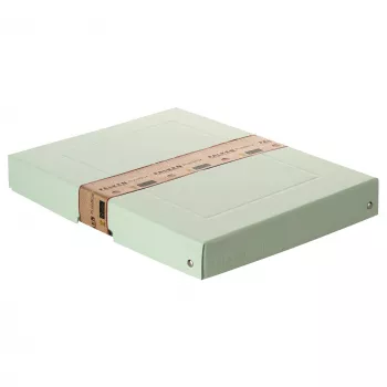 FALKEN PURE caja de almacenamiento 500 hojas verde pastel 24,0 x 32,0 x 4,0 cm, 1 ud. (22001904000F)
