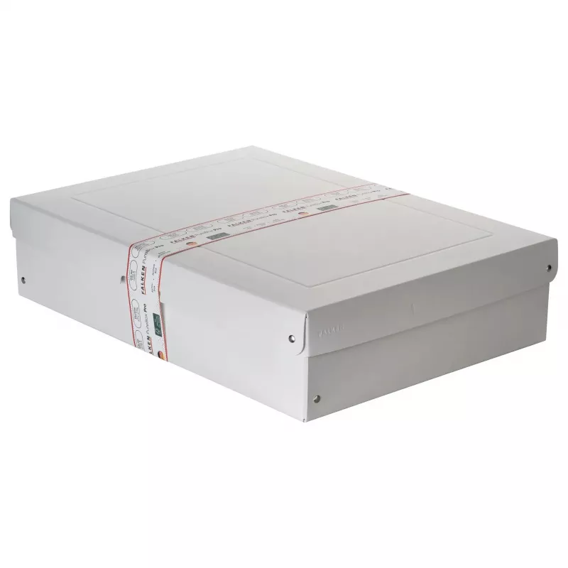 FALKEN PURE Caja de almacenamiento de documentos 1250 hojas blanca 32,0 x 44,0 x 10,0 cm 22002168000F