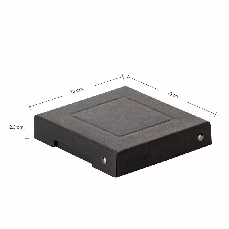FALKEN PURE Caja de almacenamiento 120x120 mm, 310 hojas, negra 22001736000F