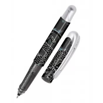 ONLINE Schreibergeräte College Rollerball Pen Black Dragon 0,7 mm tinta azul 12664/3D