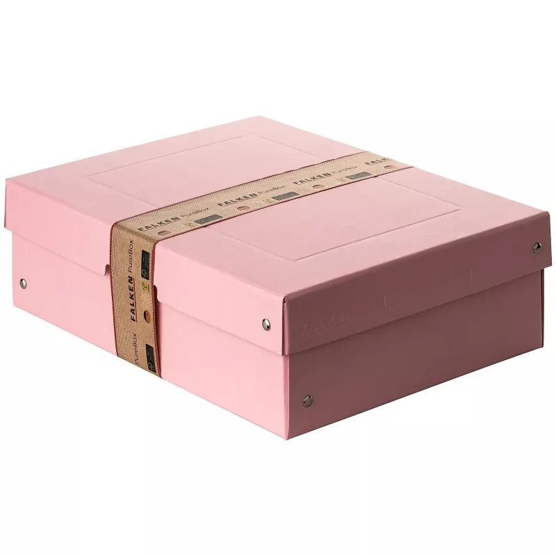 FALKEN PURE caja de almacenamiento 1250 hojas rosa pastel 24,0 x 32,0 x 10,0 cm 22001888000F