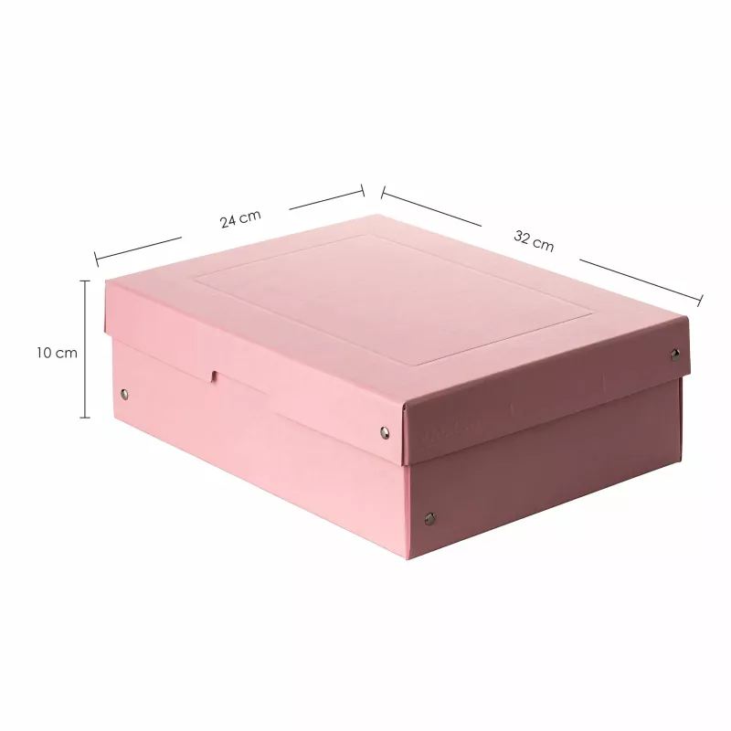 FALKEN PURE caja de almacenamiento 1250 hojas rosa pastel 24,0 x 32,0 x 10,0 cm 22001888000F