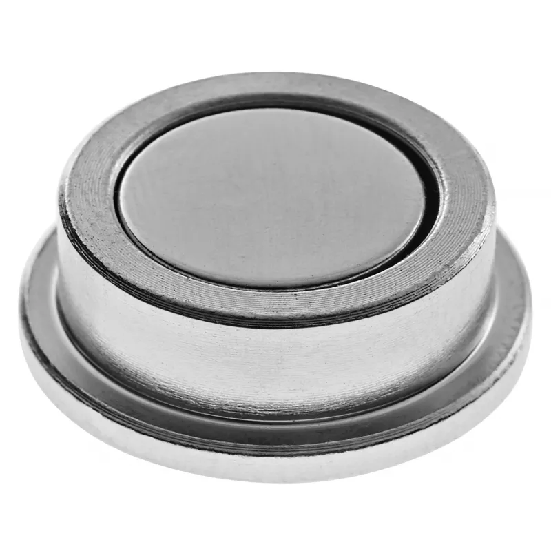 Magnetoplan Discofix forte imán de disco de neodimio 25 x 9 mm, 12 kg de fuerza de sujeción, plata, 10 uds. (16630)