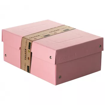 FALKEN PURE caja de almacenamiento de documentos 1250 hojas rosa pastel 18,0 x 25,0 x 10,0 cm, 1 ud. 22001896000F