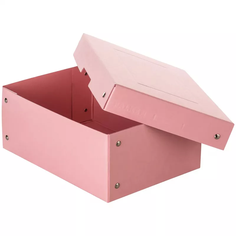 FALKEN PURE caja de almacenamiento de documentos 1250 hojas rosa pastel 18,0 x 25,0 x 10,0 cm, 1 ud. 22001896000F