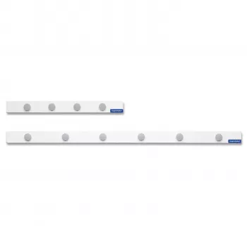 Magnetoplan set de cinta magnética, 500 x 50 mm, cinta magnética autoadhesiva blanca + 4 imanes redondos grises (16270M)