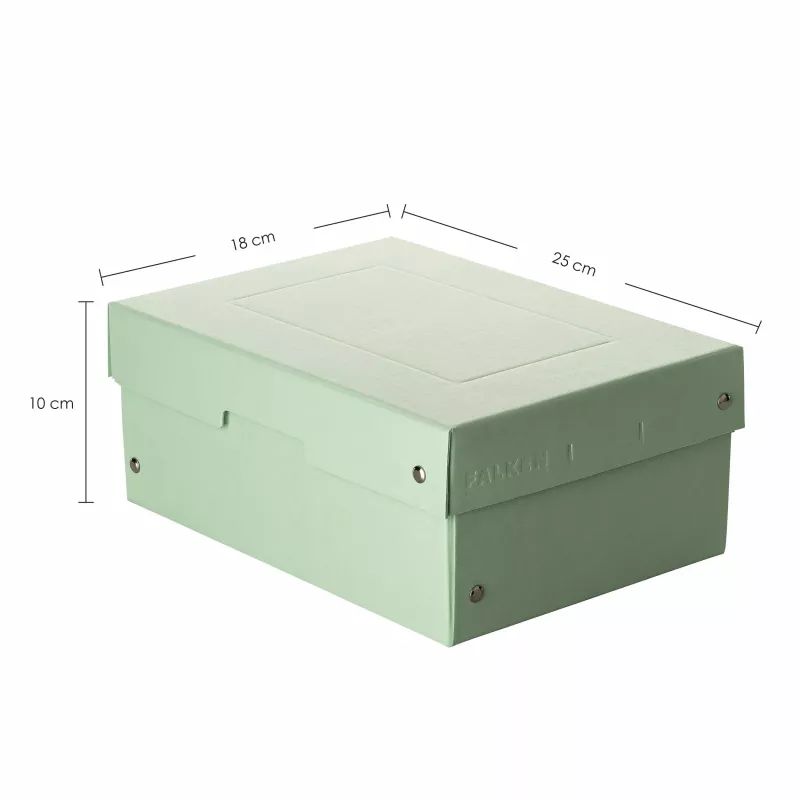 FALKEN PURE caja de almacenamiento 1250 hojas verde pastel 18 x 25 x 10 cm 22001920000F