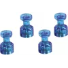 Magnetoplan Sujetamemos magnético, azul, 4 uds., sujeta hasta 9 hojas DIN A4 1666114