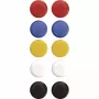 Imanes de señalización Magnetoplan 20 mm, 10 uds., colores surtidos (rojo, azul, amarillo, verde, blanco) 16662