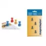 Sujetamemos magnético Magnetoplan, naranja transparente brillante, pack de 4, sujeta hasta 9 hojas A4 1666144
