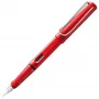 Pluma estilográfica Lamy Safari roja plumín fino 1205252