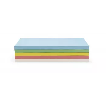 Tarjetas de moderación rectangulares autoadhesivas MAGNETOPLAN HOLTZ, colores surtidos (rosa, verde, amarillo, blanco, azul), 200 tarjetas 111151590