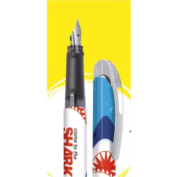 Pluma estilográfica ONLINE College Shark plumín medio diseño tiburón multicolor (12641/3D)