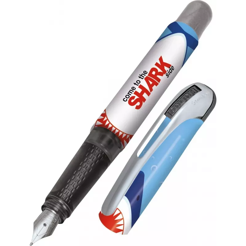 Pluma estilográfica ONLINE College Shark plumín medio diseño tiburón multicolor (12641/3D)