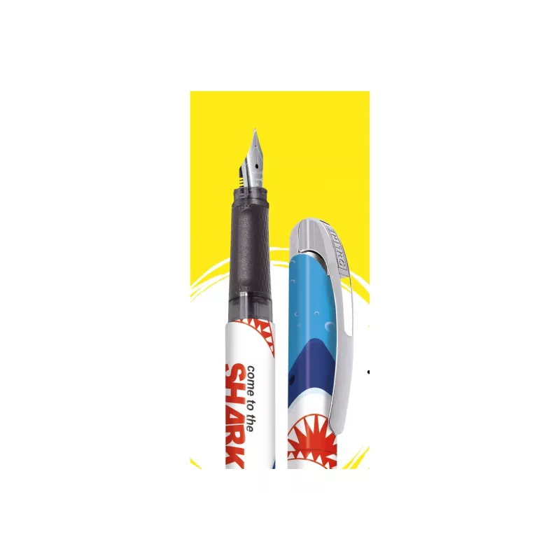 Pluma estilográfica ONLINE College Shark plumín medio diseño tiburón multicolor (12641/3D)