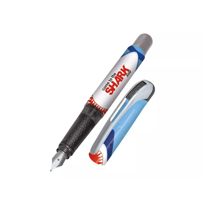 Pluma estilográfica ONLINE College Shark plumín medio diseño tiburón multicolor (12641/3D)