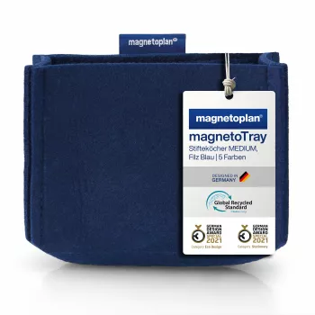 Portalápices magnético MAGNETOPLAN HOLTZ magnetoplan magnetoTray big 1227714 azul