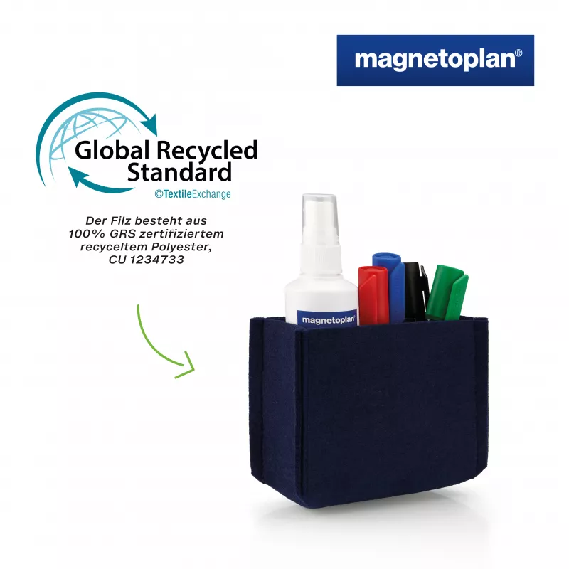 Portalápices magnético MAGNETOPLAN HOLTZ magnetoplan magnetoTray big 1227714 azul