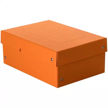 Caja de almacenamiento FALKEN PURE 1250 hojas naranja pastel 18,0 x 25,0 x 10,0 cm, 1 ud. (22001848000F)