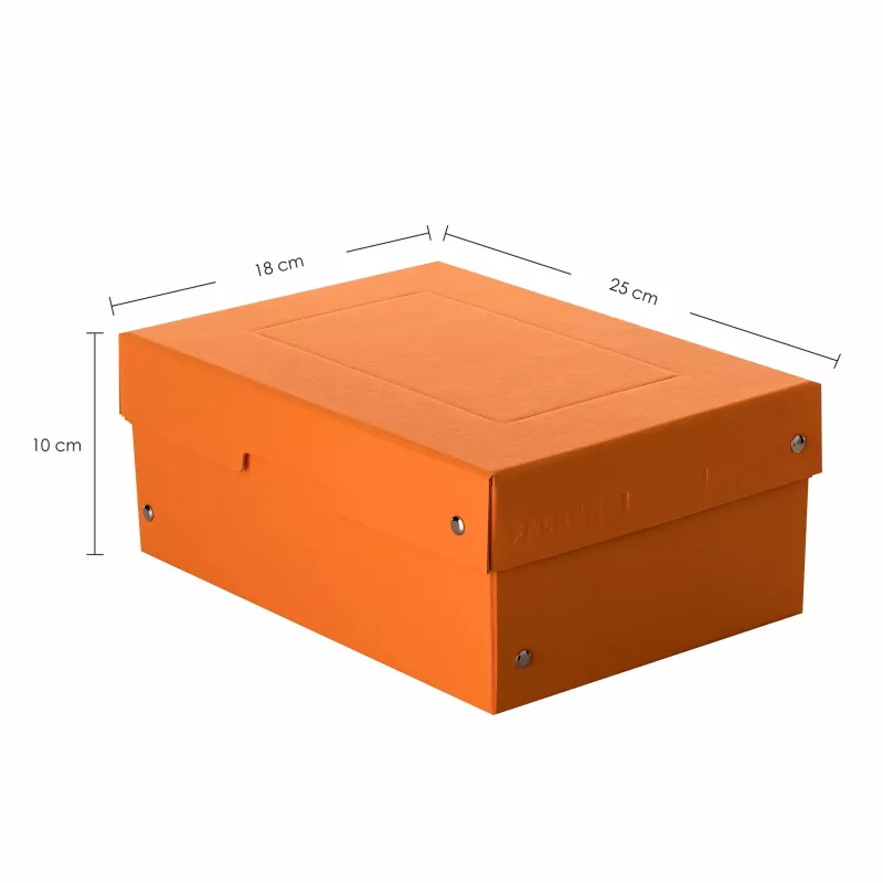 Caja de almacenamiento FALKEN PURE 1250 hojas naranja pastel 18,0 x 25,0 x 10,0 cm, 1 ud. (22001848000F)