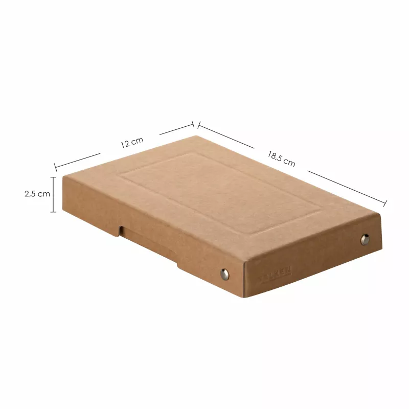 Caja de almacenamiento FALKEN PURE 310 hojas marrón natural 12,0 x 18,5 x 2,5 cm, 1 ud. 22001824000F