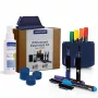 MAGNETOPLAN HOLTZ Whiteboard Essentials Kit azul - borrador y bandeja magnética (1230914)