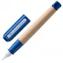 LAMY abc estilográfica azul para niños, plumín para zurdos, agarre ergonómico, cuerpo de madera de arce 1216661