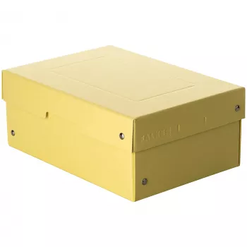 FALKEN PURE caja de almacenamiento 1250 hojas amarillo pastel 18,0 x 25,0 x 10,0 cm, 1 ud. 22001944000F