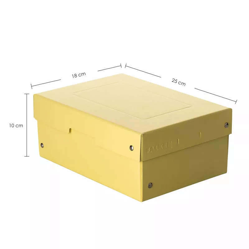 FALKEN PURE caja de almacenamiento 1250 hojas amarillo pastel 18,0 x 25,0 x 10,0 cm, 1 ud. 22001944000F