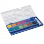 LAMY aquaplus caja de acuarelas, 12 colores brillantes, estuche azul 1222610