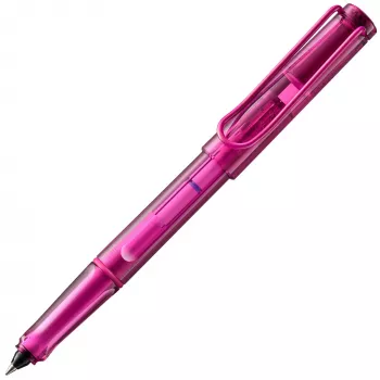 LAMY Balloon 2.0 bolígrafo roller rosa con zona de agarre ergonómica y clip metálico 1235966
