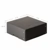 FALKEN PURE caja de almacenamiento 200x200mm para 1050 hojas, negra, 21x21x8,5 cm 22001752000F
