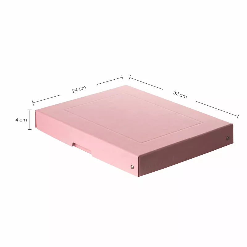 FALKEN PURE caja de almacenamiento A4 500 hojas rosa pastel 24 x 32 x 4 cm 22001880000F