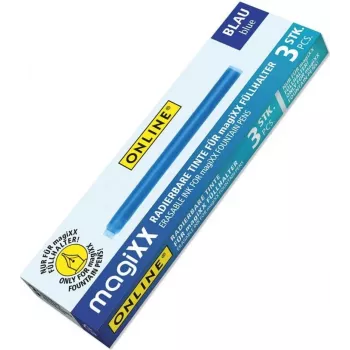 ONLINE magiXX cartuchos de tinta para pluma estilográfica azul pack de 3 (17107/12)