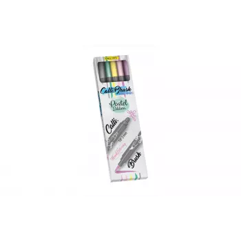 ONLINE USV 5 ONLINE® Calli.Brush Double Pastel Rotuladores pincel colores surtidos (19079)