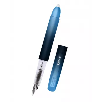 ONLINE Schreiberäte magiXX Deep Ocean Pluma estilográfica, plumin medio, azul, set con 2 cartuchos (55104/3D)