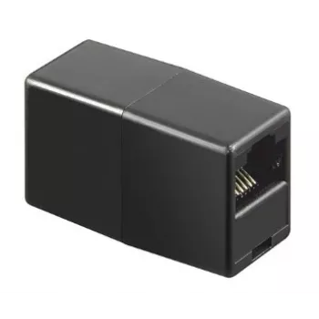 GoodConnections Alcasa MOD8-GC Acoplamiento RJ45 blindado, Cat.6, conector hembra a conector hembra, negro