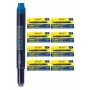 ONLINE Cartuchos de tinta combinados para pluma estilográfica azul pack de 40 (70049)