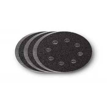 FEIN 115 mm Set de discos de lijado con velcro, 15 piezas, granos P40/P60/P80, 8 agujeros 63717233020