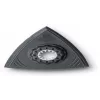 FEIN 63806141220 Almohadilla de lijado triangular para multitools oscilantes, 80 mm, velcro, sin perforar, negra