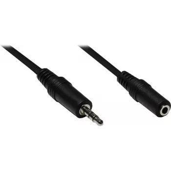 Good Connections AS-35V2 cable de extensión de audio 3,5 mm jack conector macho a conector hembra 2 m negro
